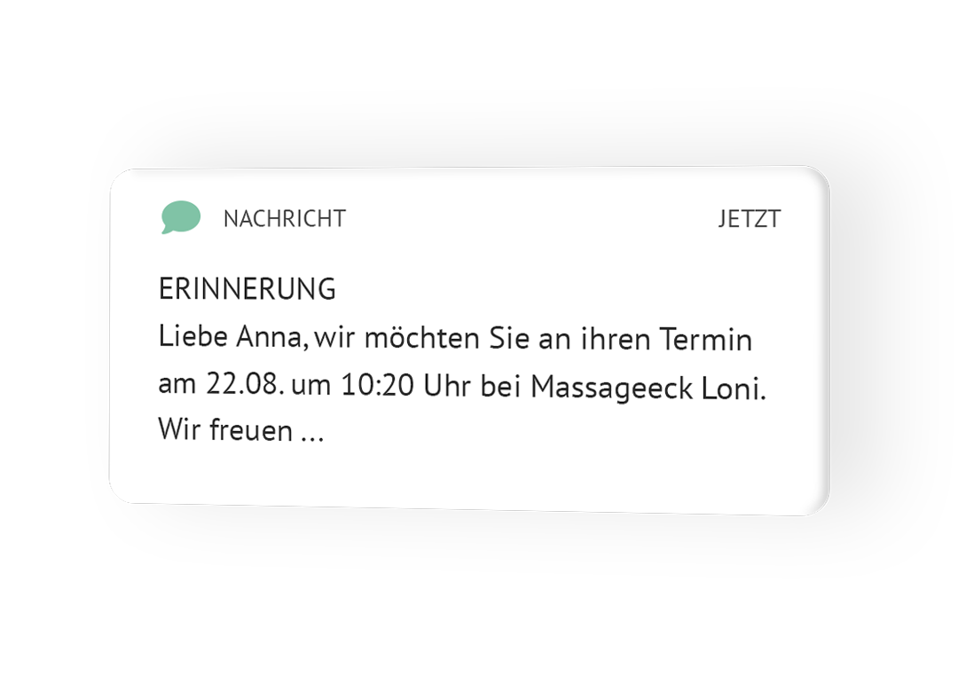 Terminerinnerungen, Nie wieder No-Shows